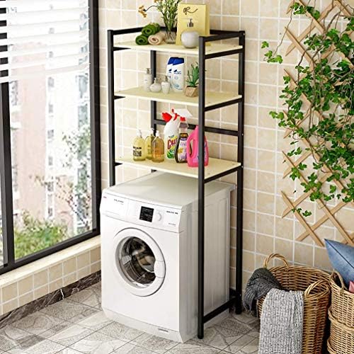 Hokcus Многофункционални Рамка за съхранение на перални машини по рафтовете над Тоалетна, Рафт за баня над Перална машина за съхранение,