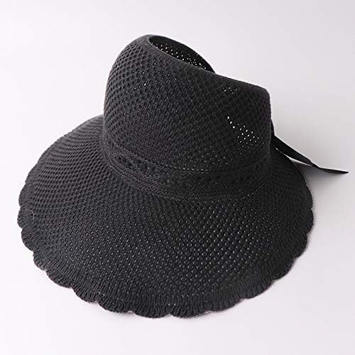 Плажни шапки NEARTIME с широка периферия за жени, слънчеви шапки, сгъваема сламена шапка със защита от ултравиолетови лъчи, лятна
