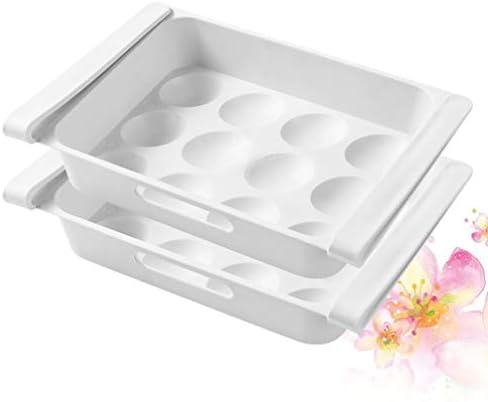 Cabilock Хладилник Титуляр за Яйца 2 ЕЛЕМЕНТА Хладилник Кутия За Съхранение на Яйца Хладилник Органайзер Кутии Кутия За Хладилник