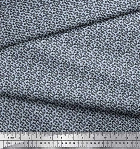 Тъкан от полиэстерового жоржета Soimoi, триъгълна кърпа, за да тениски, щампи по ярду ширина 42 инча