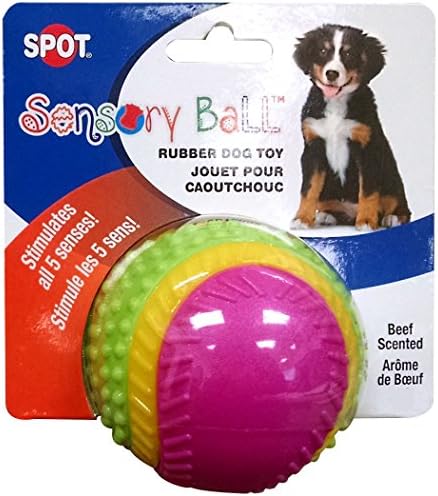 При допир играчка за кучета Етичен Pets с лъжичка, 2.5 инча, Различни цветове (603022)