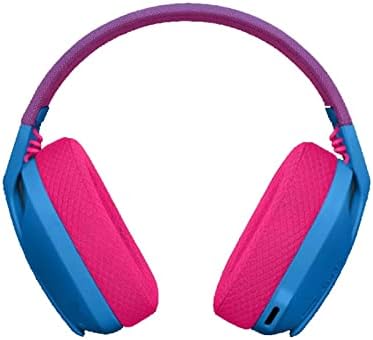 Безжична детска слушалки KEZIE G435 Lightspeed със съраунд звук 7.1 Леки и удобни слушалки, съвместими с аксесоари за безжични слушалки за компютърни игри (Цвят: синьо и черве?