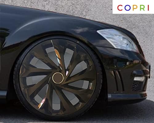 Комплект Copri от 4 Джанти накладки 16-Инчов Черно, Защелкивающихся на ступицу, подходящи за BMW