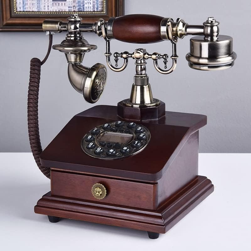 Телефонен апарат с превръщането циферблат, Класически Настолен телефон, за Украса на хола, Европейски Стил, Офис стационарен телефон,