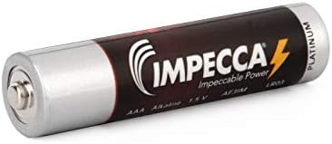 Батерии Impecca AAA (2 опаковки) високо-производителни Алкални батерии Triple A, 1,5 Волта LR3, за Ежедневни Часовници, Дистанционни