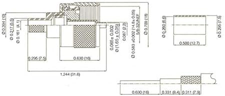 MPD Digital PL259 Запресоване жак за RG8x, Mini 8, LMR240 за радиоприемници UHF/VHF/CB /Ham и антени (пакет от 50 броя)