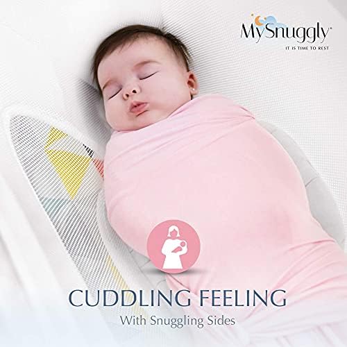 Удобно поставяне в плетена детска люлка за новородени MySnuggly за успокояващи движения плетена детска Люлка | върху патентовано