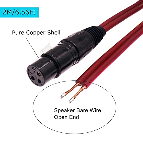 Yuchenfeng XLR Жак за оголенного кабел Оголенным край могат да бъдат всички видове аудиоразъемов XLR 3 Pin за оголенного говорител