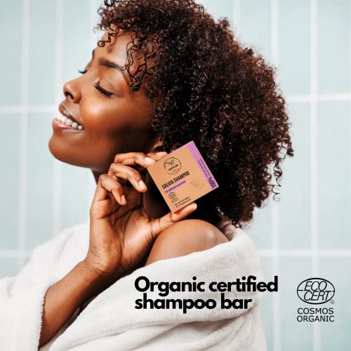 Soap Factory - Органични Твърди Шампоан срещу пърхот за мазна коса, сапун за коса с градински чай и масло от Чаено дърво за мъже